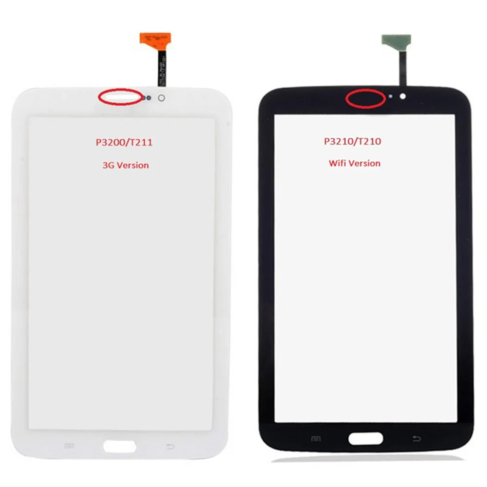 Для Samsung Galaxy Tab 3 7 0 T211 (версия 3G) T210 Wifi) Замена сенсорного экрана дигитайзера!