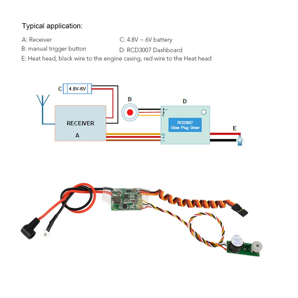 Радиоуправляемая модель Запчасти PSA генератор водорода из метанола торговля RCD3007 дистанционного тепловой головки драйвера свечение драйвер plug для дистанционно управляемых вертолетов самолетов автомобилей Boat