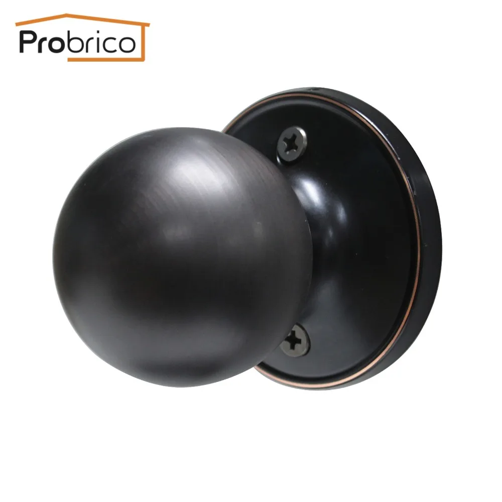 Us 9 49 5 Off Probrico Vintage Round Oil Rubbed Bronze Door Handle Stainless Steel Half Dummy Door Knob For Interior Door Furniture Hardware In Door