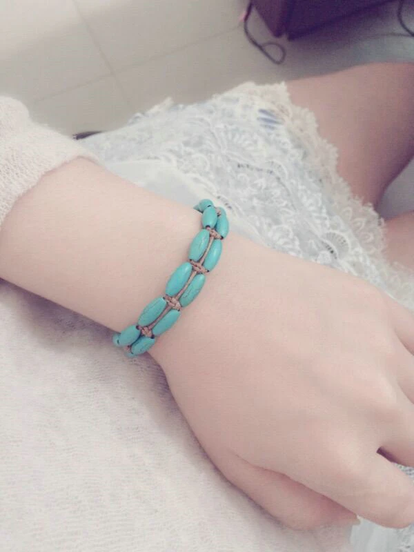 Exclusive Stone Cord Braided Bracelet Boho Stackable Friendship Bracelets Handmade Bracelet wholesaler