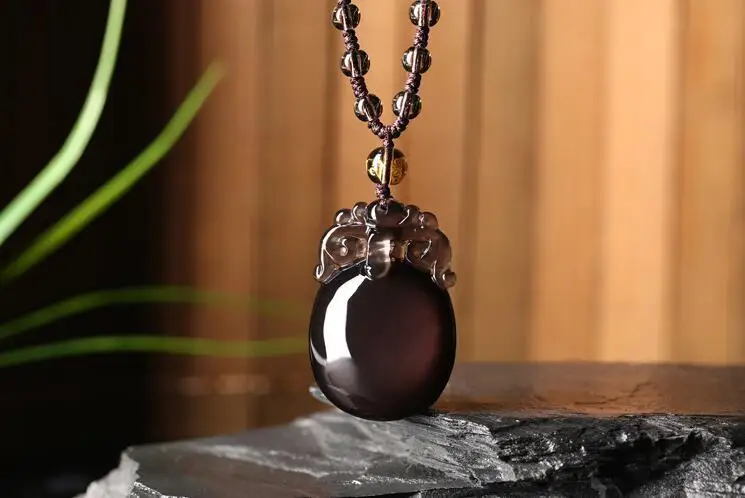 

Koraba Fine Jewelry Natural Beautiful Ice - Colored Hand-carved Amulets Hand-carved Amulets Pendant Free Shipping