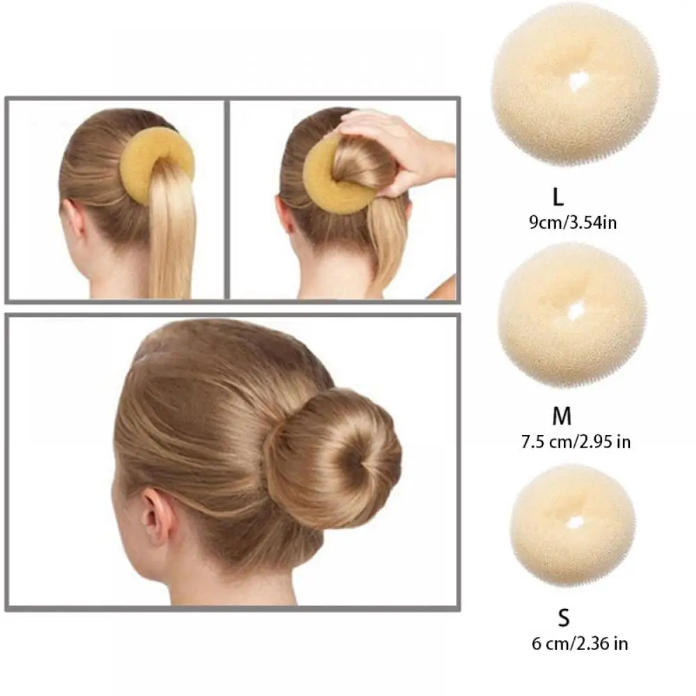 Hair Bun Maker Donut Magic Foam Sponge Easy Big Ring Hair Styling Tools Products Hairstyle Hair Accessories For Girls Women Lady korean hair clips