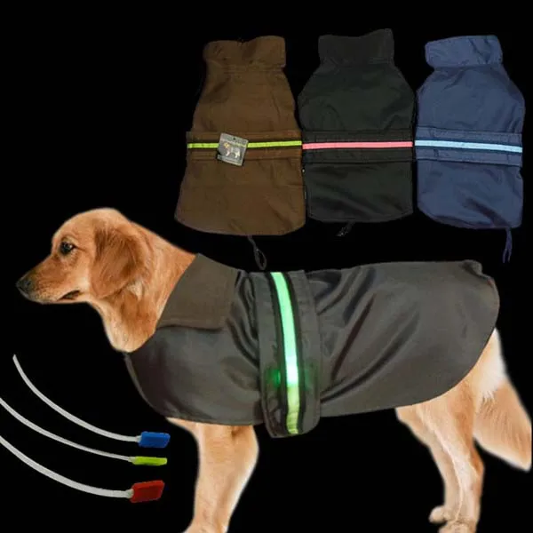 arthrose - Froid: lui faire porter un manteau ou pas? - Page 20 Lumineux-LED-Grand-chien-Chien-Imperm-able-imperm-able-Pet-chien-chat-veste-Manteau-de-Pluie