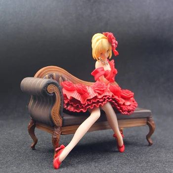 

20CM Fate EXTRA Anime Figure Imperium Nerone Action Figure Sitting Position Cute Girl Dolls with Box F298