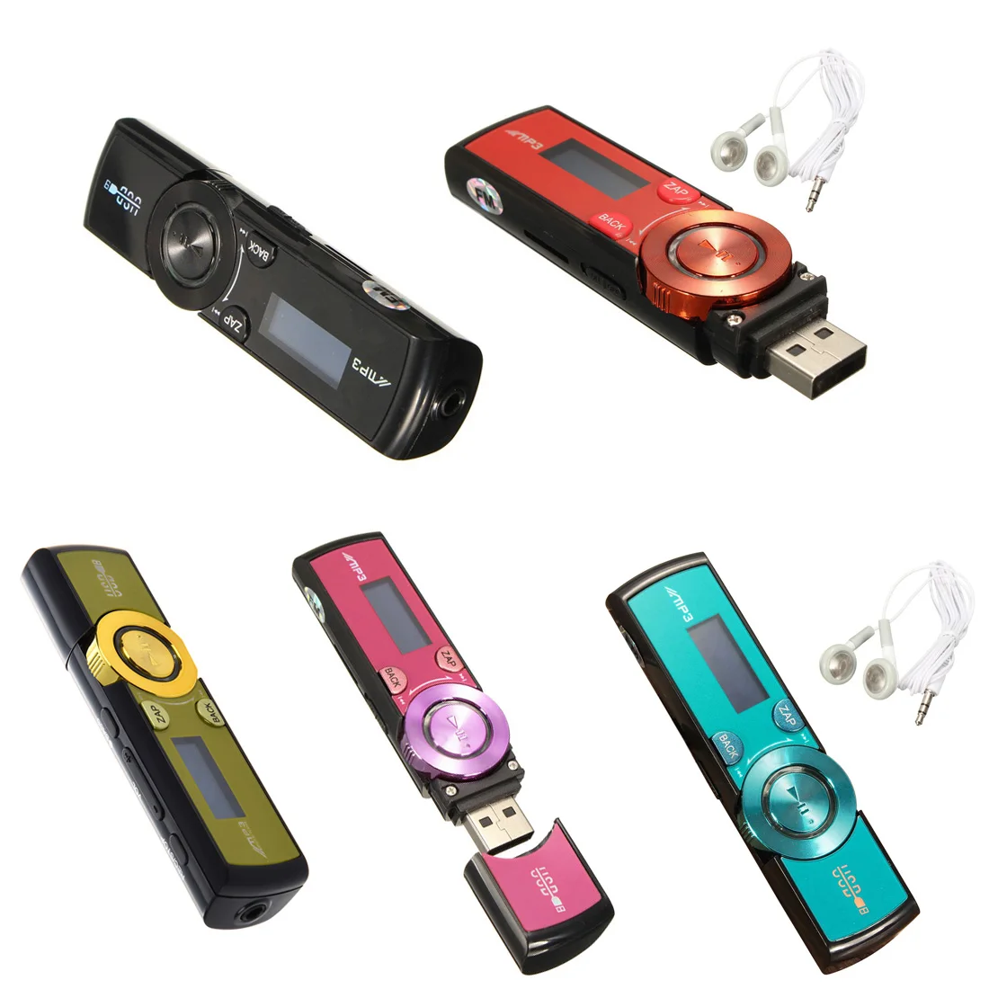Mp3-плеер AAAE с ЖК-дисплеем 16 ГБ Micro SD/TF-карта наушниками цвет