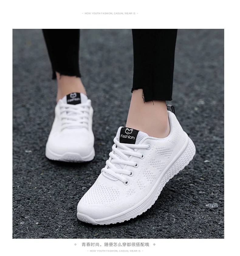 feminino tênis de corrida verão leve rendas até senhora sapatos casuais