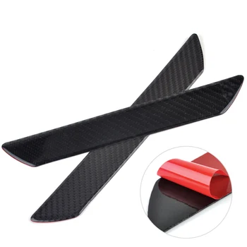 

DWCX New 2x Car Styling Carbon Fiber Car Scuff Plate Door Sill Protect Trim Panel Cover Protect Guard For VW Kia Ford Toyota