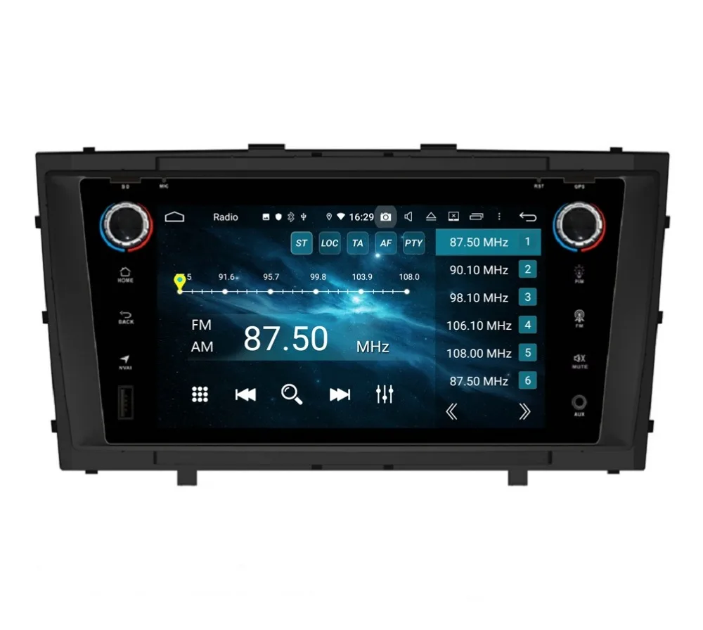 Cheap DSP Android 9.0 Octa Core 2 din 7" Car Radio GPS Head Unit for Toyota Avensis T27 2009-2015 4GB RAM 32GB ROM Bluetooth 4.2 WIFI 6