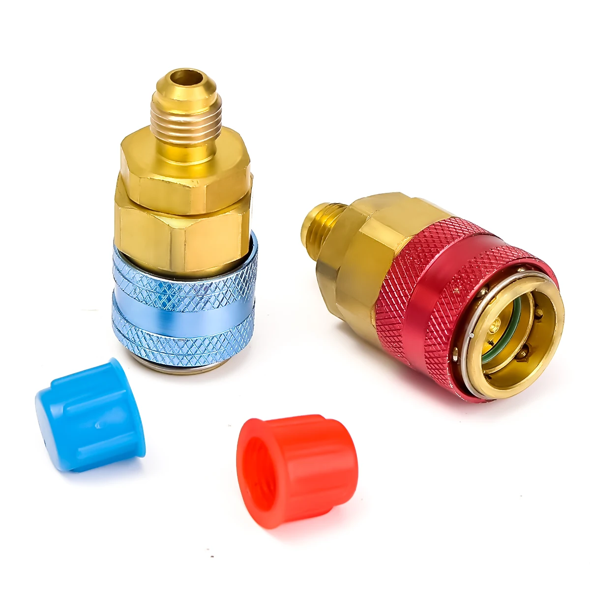Kaufen Auto HVAC A C Kälte Kit Manifold Gauge Set für R22 R12 R134A Auto Kältemittel H L Schnell koppler Manifold Messer Werkzeug Set