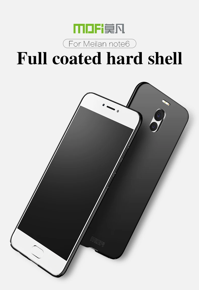 Для Meizu M6 Примечание чехол MOFi классический матовый PC жесткий защитный чехол для Meilan Note 6 пластик случае
