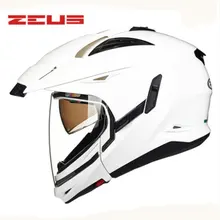 ZEUS New Modular Motorcycle helmet 2 lenses Upscale Protective Gear motorcycle helmet easy clasp closure motorbike helmet 613B