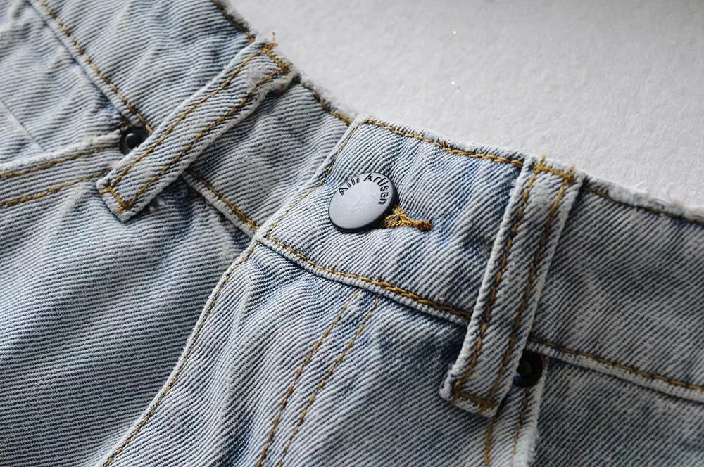 Увядший фон примерочная фэшн-блоггера Хай-стрит джинсовые шорты для женщин мыть с дырками ярких цветов мама короткие женские юбки плюс