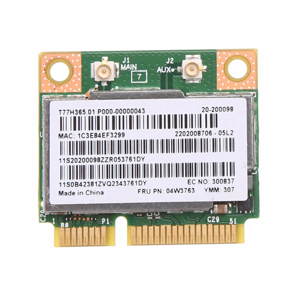 300 Мбит/с 2,4+ 5 ГГц BCM943228HMB Bluetooth 4,0 Половина мини Pci-e беспроводная WiFi карта для lenovo ThinkPad E430 E130 E435 E530