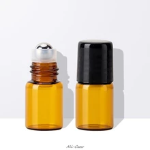 Mini Empty Glass Rolling Ball Bottle Essential Oil Perfume Liquid Container Refillable Travel Tool