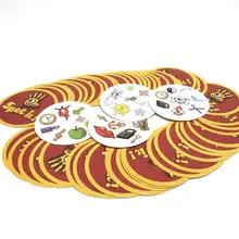 

Paper Dobble It Game Family Party Entertainment Board Game Icon Match Card Game 55 cards/set