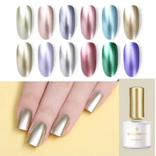 BORN PRETTY 12 цветов Гель-лак для ногтей зеркальный металлический эффект замачивающийся Гель-лак для ногтей маникюрный лак гель-лаки