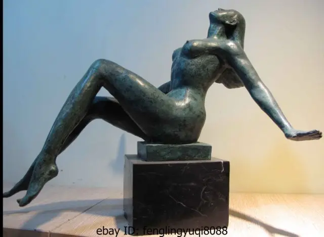Western Art Deco Kupfer Bronze Figurine Nackte Frau Marmor Basis Statue Skulptur Garten Dekoration 100 Echt Messing Bronze Sculpture Decor Sculpture Kitdecorative Wall Sculpture Aliexpress
