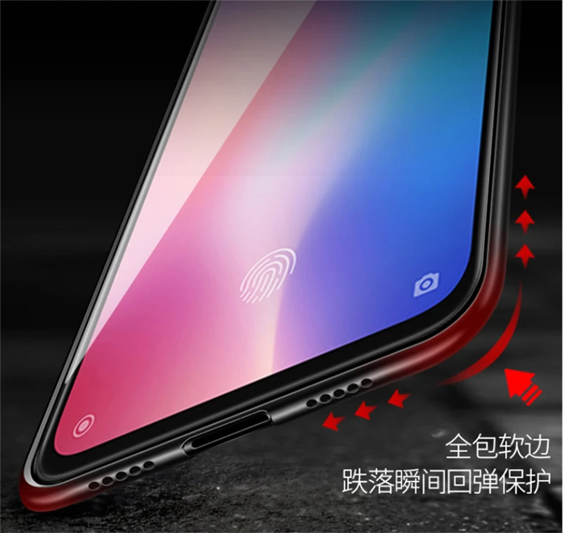 Стеклянный чехол Aixuan для Xiaomi mi 9/mi 9 прозрачный/Xiaomi mi 9 SE чехол из закаленного стекла силиконовый защитный чехол полное покрытие