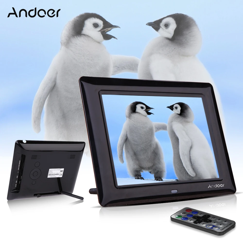 Andoer 8 ''HD TFT-LCD цифровая фоторамка высококачественный цифровой фото часы MP3 MP4 фильм плеер с удаленного рабочего стола