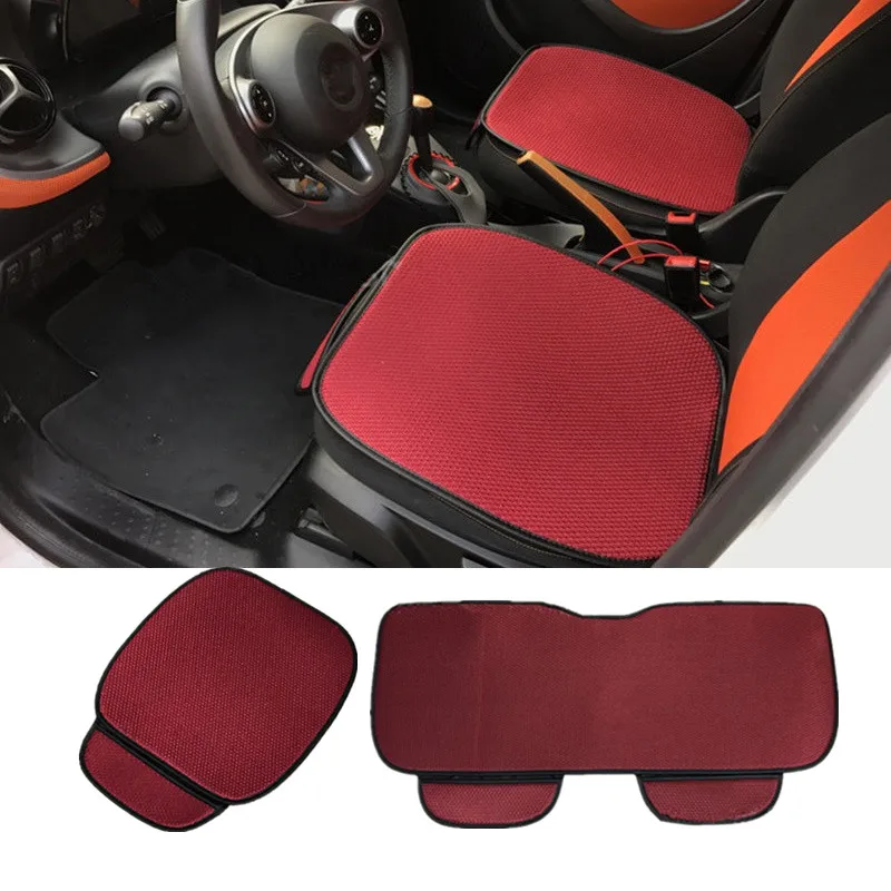 

Ice Silk Front Rear Car Seat Cover Pad Cushion for Smart fortwo forfour 2009 2010 2011 2012 2013 2014 2015 2016 2017 2018