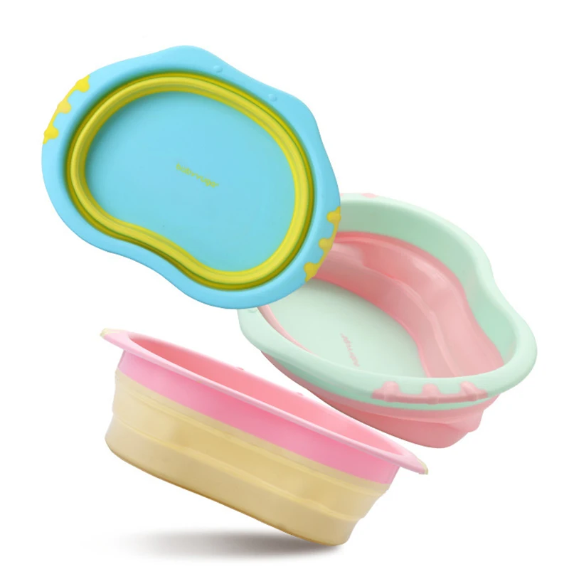 Newborn Foldable Washbasin PP Baby Bath Small Washbasin Infant Plastic Wash Ass Childen Goods Baby Bath Tub