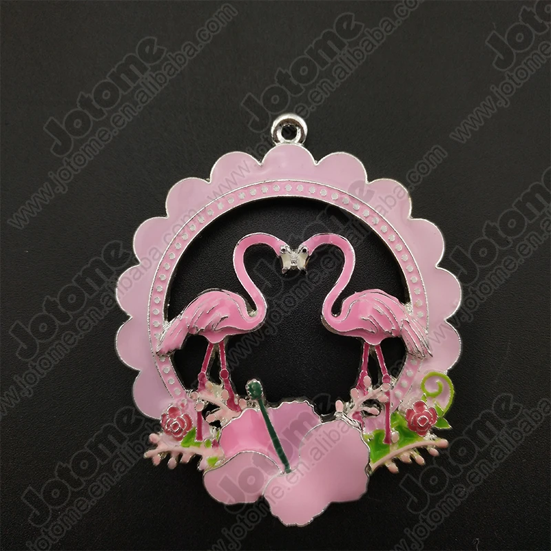

Original Design Pink enamel Flamingo Pendant