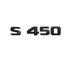 Матовый черный "S 450" багажник автомобиля сзади слова из букв номер эмблемы наклейки на Стикеры для Mercedes Benz S Class S450