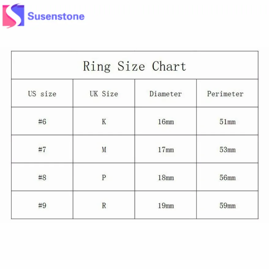 SUSENSTONE высокое качество Австрийские кристаллы Свадебные Кольца для женщин Цвет розового золота женские кольца для помолвки Anel Bijoux вечерние#910