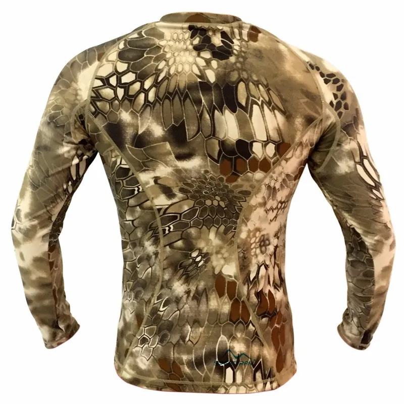 Новая тактическая снайперская уличная камуфляжная Футболка Мужская дышащая армейская тактическая Сетчатая футболка homme Военная быстросохнущая Спортивная футболка