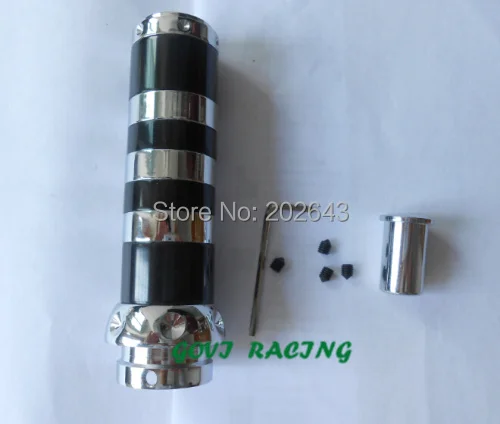 Manija de la cubierta del freno de mano con aleación de aluminio 12 cm 2,5 freno de mano negro neo chrome para el estilo del coche vw polo 6r