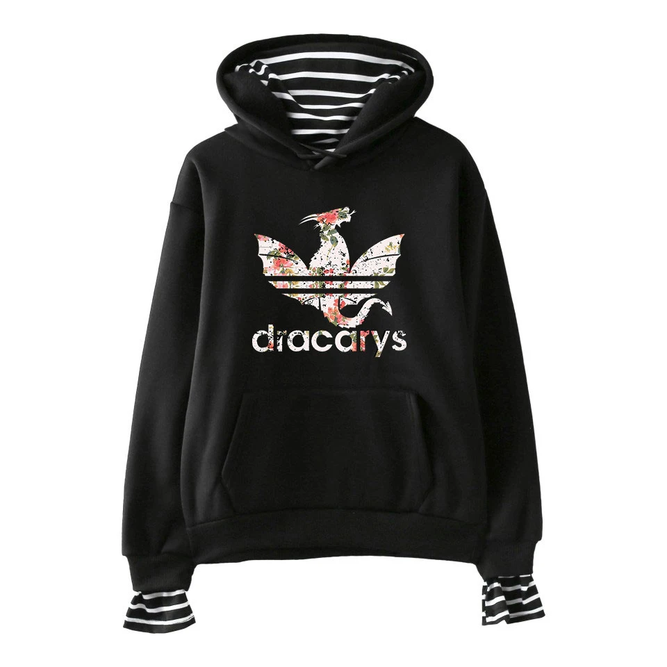 Game Of Thrones Kpop Dracarys Women Fake Two Piece Hoodie Hoody Hot 2019 Winter Winter Sweatshirt Women's Harajuku Hoodies 2XL Game Of Thrones Kpop Dracarys Women Fake Two Piece Hoodie Hoody Hot 2019 Winter Winter Sweatshirt Women's Harajuku Hoodies 2XL