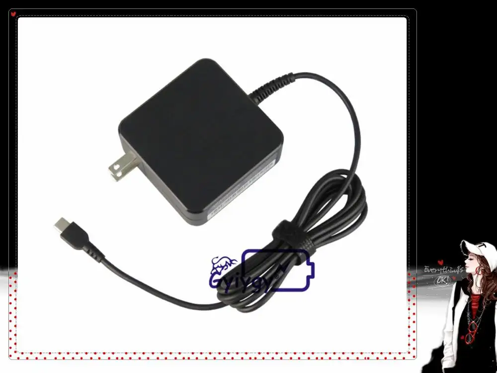 65W 20V 3.25A Type C USB адаптер переменного тока зарядное устройство для ноутбука Lenovo ThinkPad