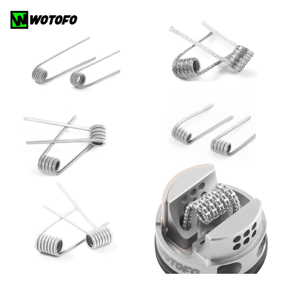 Катушка Wotofo сменная плетеная четыре ядра N80 Juggernaut 10 шт.|Аксессуары| |
