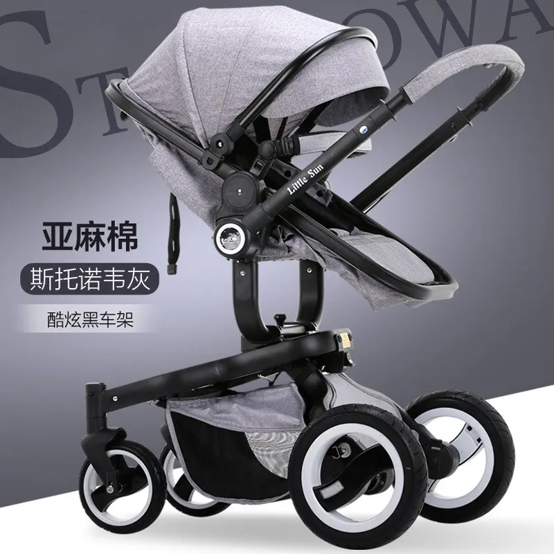 

2017 New babies double baby prams for newborns rower double stroller toddler cool baby stroller 2 in 1 newborn with foot cover