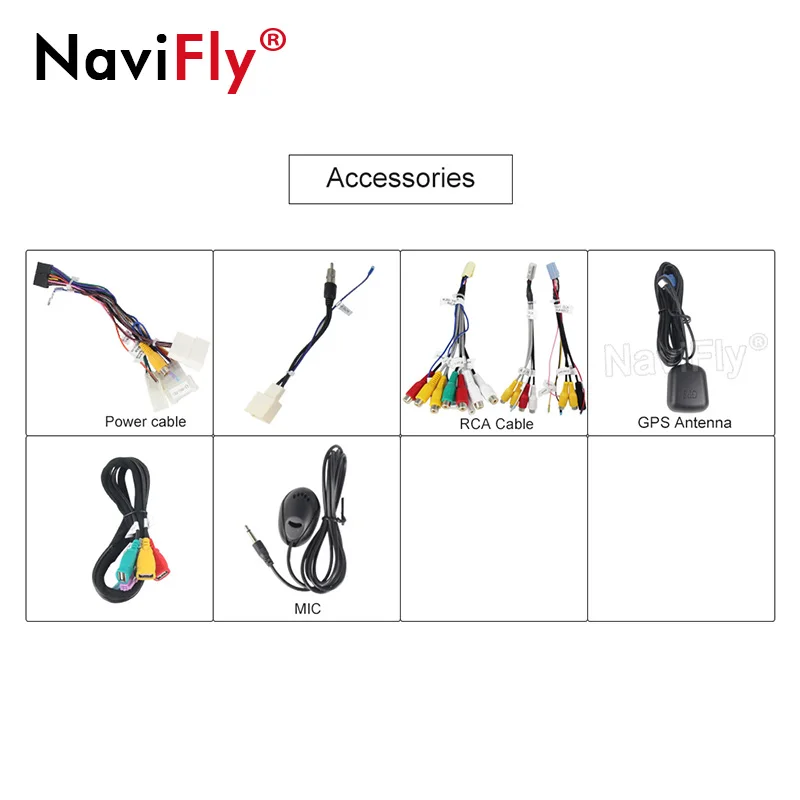 Best NaviFly 9" 2 din IPS DSP Car multimedia player Android 9.0 car gps radio for Toyota Corolla 2007 2008 2009 2010 2011 2G RAM WIFI 5