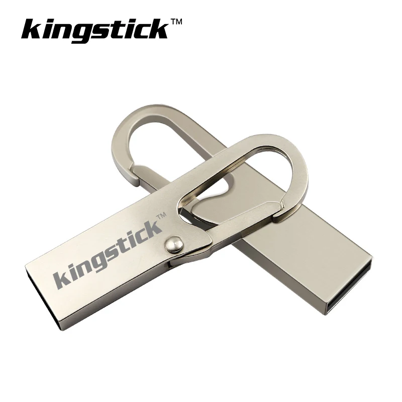 Kingstick, флеш-накопитель USB, 8 ГБ, 16 ГБ, 32 ГБ, 64 ГБ, 128 ГБ, usb флеш-накопитель, серебристая металлическая память, usb флешка, флешка, карта памяти