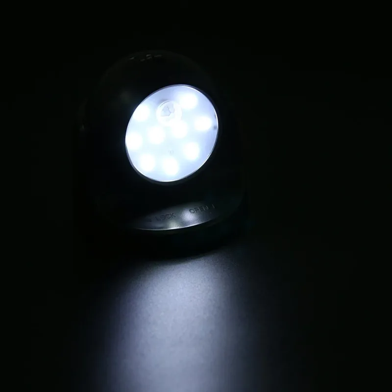  9 LED Wireless Motion Sensor Night Light 360 Degree Rotation Night Light Night Lamp Wall Light Lamp - 32973563506