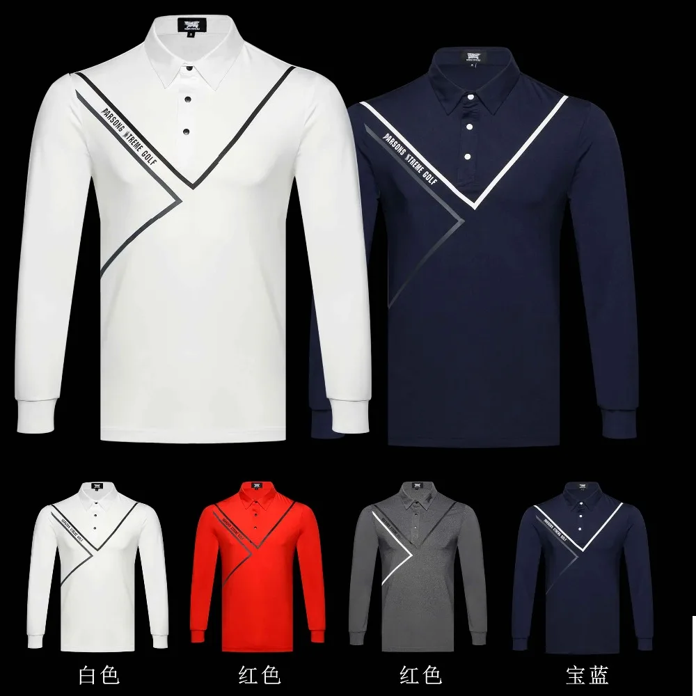 

2019 Newest Men Golf shirts Spring Long Sleeve Golf Aparrel Men Breathable Sport Clothes Men Shirts Tops Navy Black