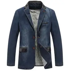 Тан новый мужской пиджаки для женщин отдыха ковбойские пальто будущих мам мужские свободный Блейзер костюм осень джинсовые куртки модные
