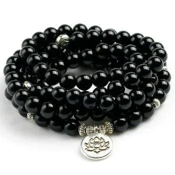 Bracelet En Onyx Noir