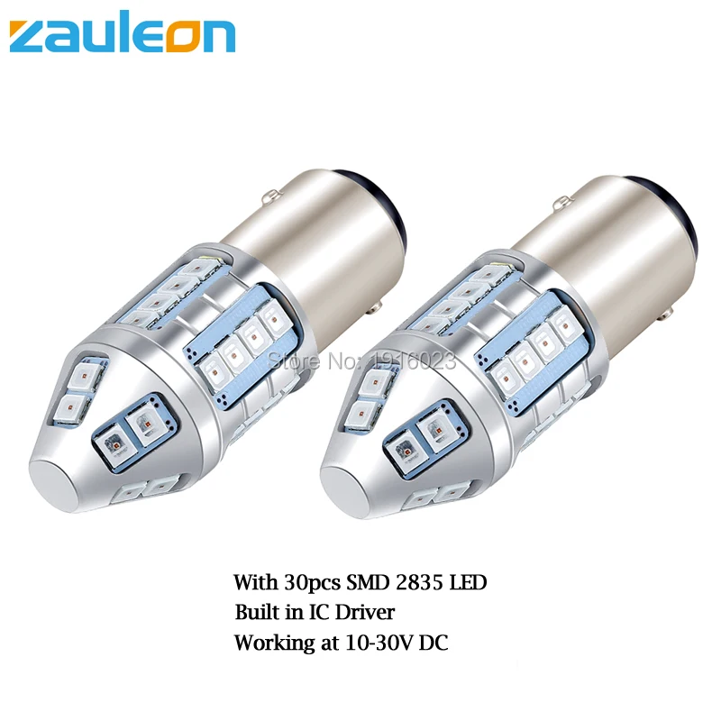 Zauleon 2 шт. 1157 BAY15D P21/5 Вт Красный СВЕТОДИОДНЫЙ Автомобильный задний фонарь лампы