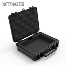 Yottamaster HDD Protection Case 3.5 inch Hard Drive Disk Case Waterproof Shockproof HDD Box Black Safety Lock Design with Label