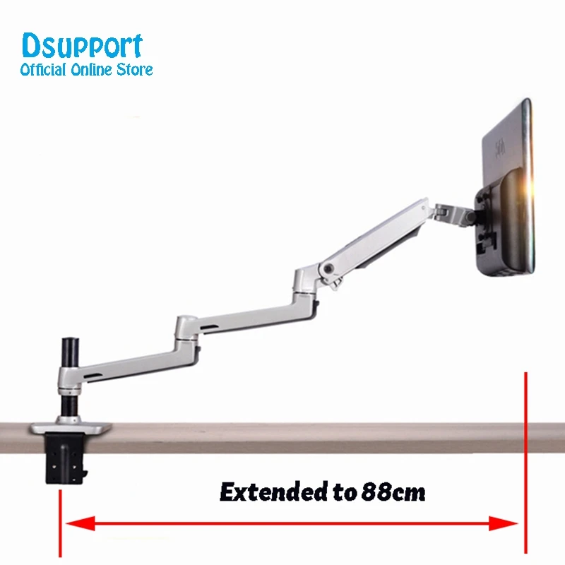 Suporte de Montagem do Monitor Xsj8013c-300 de Alumínio Movimento Completo Livre Levantamento Ultra Longo Braço 10-32 Polegada Led Monitor Lcd Suporte Alongar Mod. 1375013 - Image 6