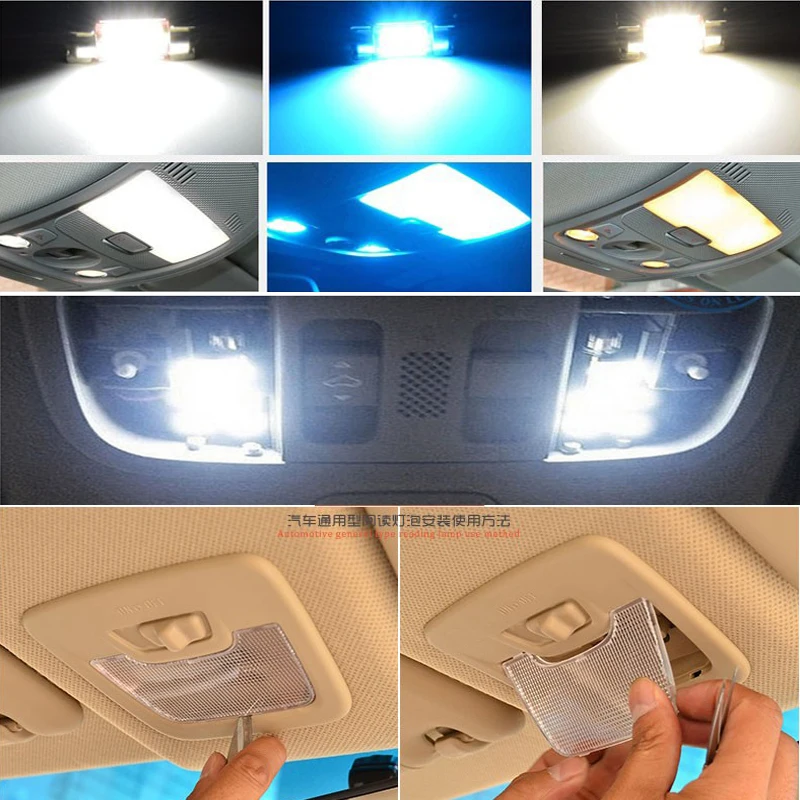 JSTOP 6 шт./компл. EX FX QX светодиодная автомобильная лампа для чтения 31 мм c5w