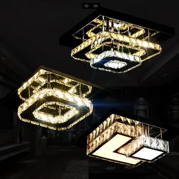 

Crystal LED mini Ceiling Lights Concise Modern Hallway Balcony Attract ceiling lamps Toggery Surface Mounted Corridor wl32417