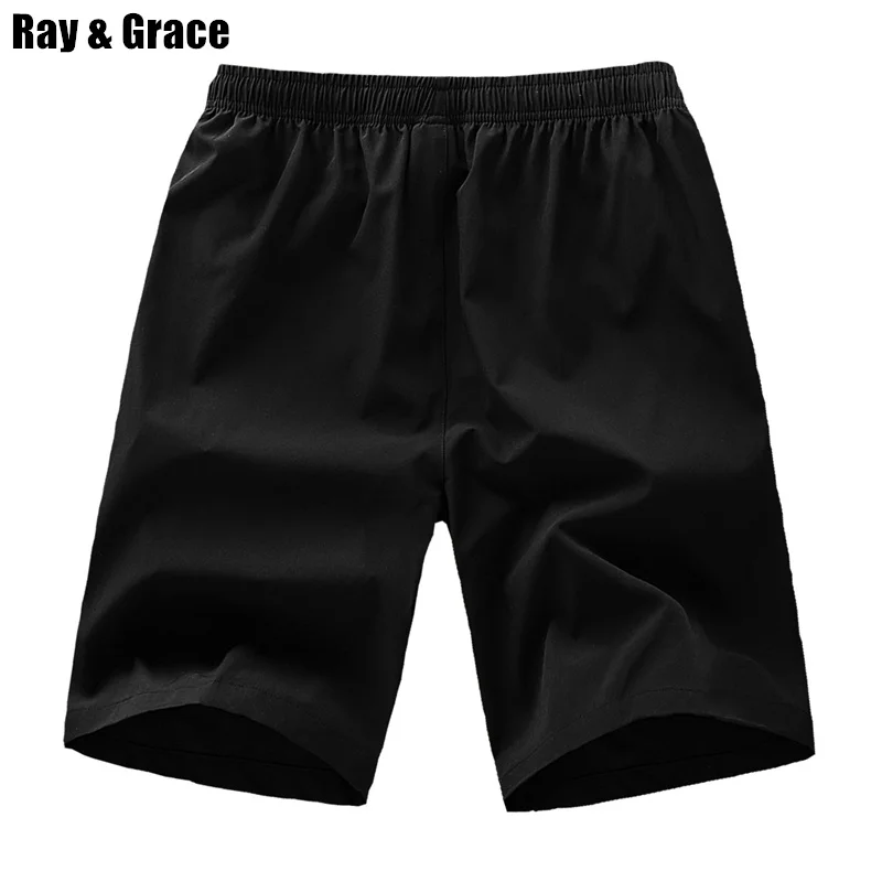 RAY GRACE шорты для бега на открытом воздухе, мужские летние спортивные шорты, мужские шорты для фитнеса, быстросохнущие водонепроницаемые Короткие штаны с эластичной резинкой на талии