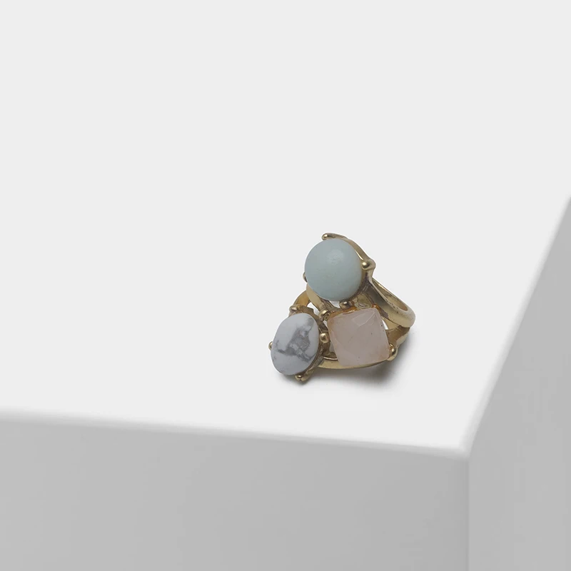 

Amorita boutique Geometric design fashion ring