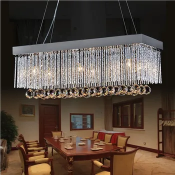 

Factory Outlet European Simple Fashion K9 Restaurant Crystal Chandeliers