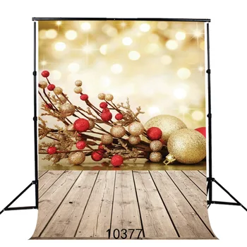 

Wooden Floor Photography Backdrops Bokeh Background Decorative ball Backgrounds for Photo Studio Computer Printed Vinyl Cloth
