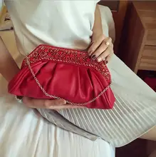 2016 junge dame partei handtasche tasche mit kette diamanten tag kupplung pu-leder klappe abendgesellschaft tasche top griff tasche